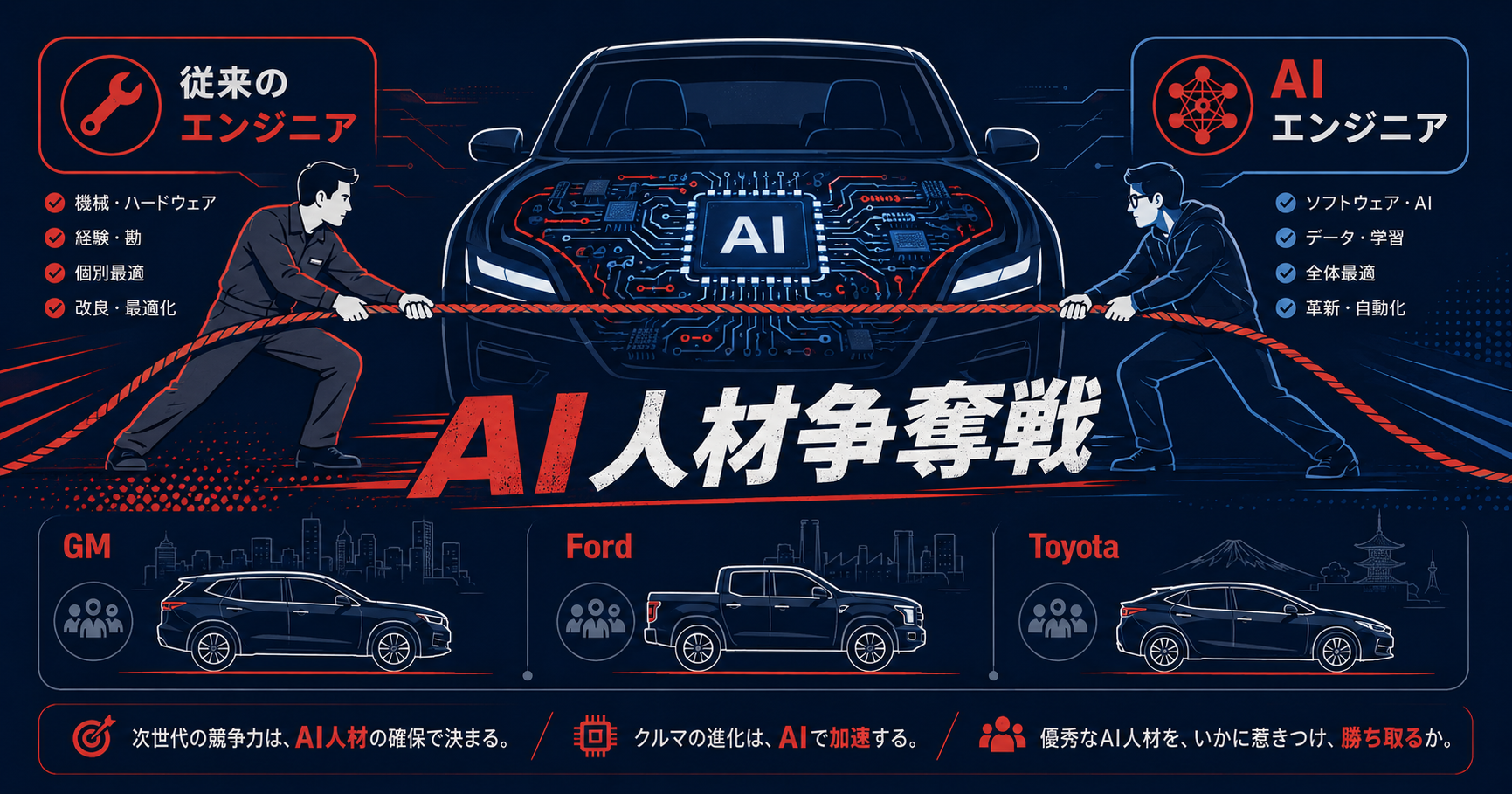 テッククランチ:AI技術の覇権争いが自動車業界に波及 インフォグラフ