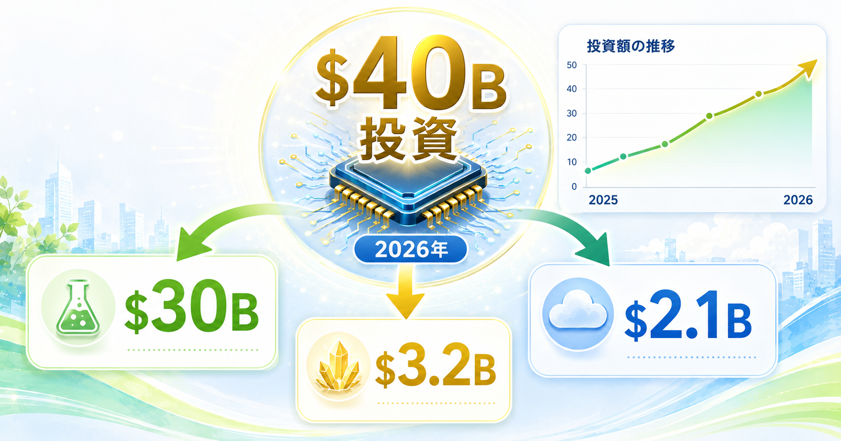 NVIDIA、2026年にAI投資家として台頭──株式投資額400億ドル超え インフォグラフ