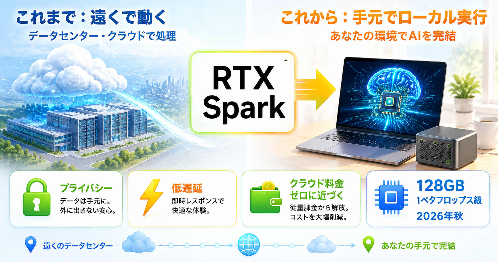 NVIDIA、Windows PC向けAIチップ「RTX Spark」発表——手元で大規模AIをローカル実行、PC市場へ本格参入 インフォグラフ