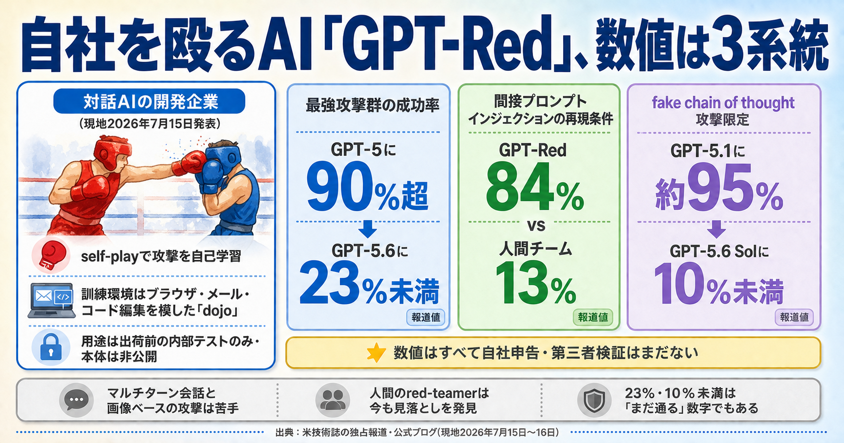 攻撃成功率は人間チームの6倍超。OpenAIの社内ハッカーAI「GPT-Red」の正体 インフォグラフ
